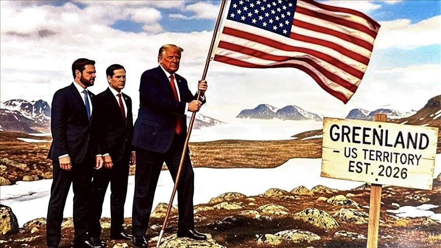 ABD Başkanı Donald Trump, sosyal medya hesabından paylaştığı görselde Grönland’ı