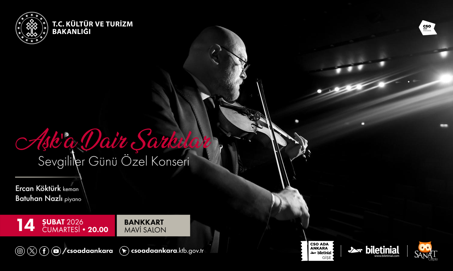 Başkentin kültür ve sanat adası CSO Ada Ankara, Sevgililer Günü’ne