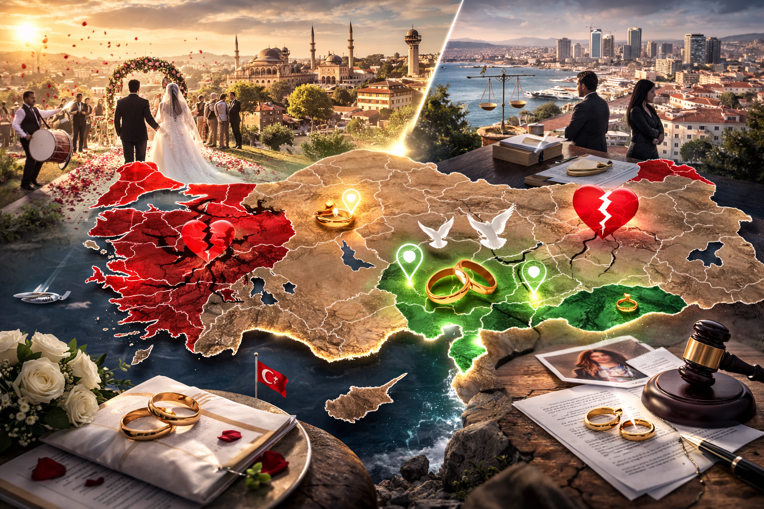 Türkiye İstatistik Kurumu (TÜİK), 2025 yılına ait merakla beklenen evlenme