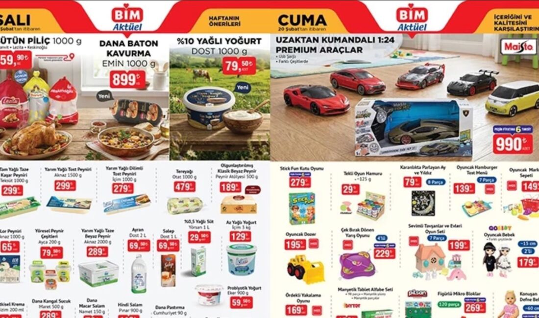 BİM, Ramazan ayı öncesinde sofraların eksiklerini tamamlayacak dev aktüel ürünler