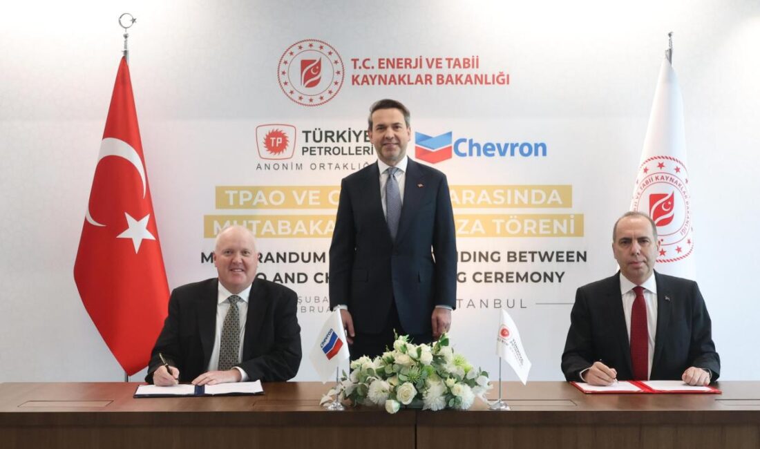 Enerji ve Tabii Kaynaklar Bakanı Alparslan Bayraktar, TPAO ile Chevron