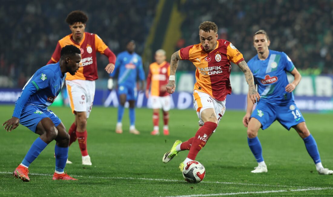 Süper Lig’in 21’inci haftasında Galatasaray, deplasmanda Çaykur Rizespor’u 3-0 mağlup