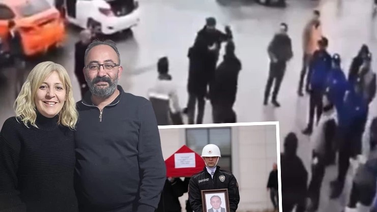Ankara araç muayene istasyonuna giden polis memuru Melih Okan Keskin'in