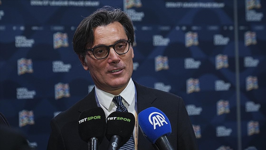 A Milli Futbol Takımı Teknik Direktörü Vincenzo Montella, UEFA Uluslar