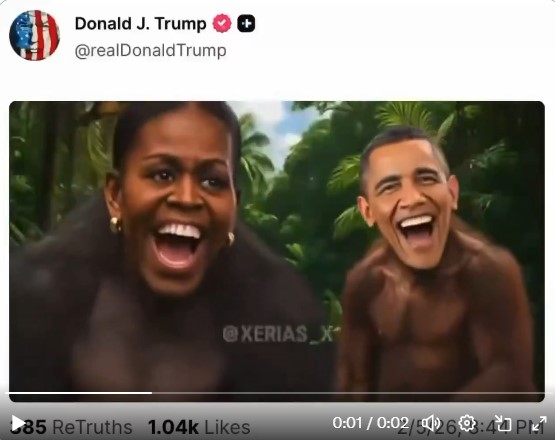 ABD Başkanı Donald Trump’ın, eski Başkan Barack Obama ve eşi