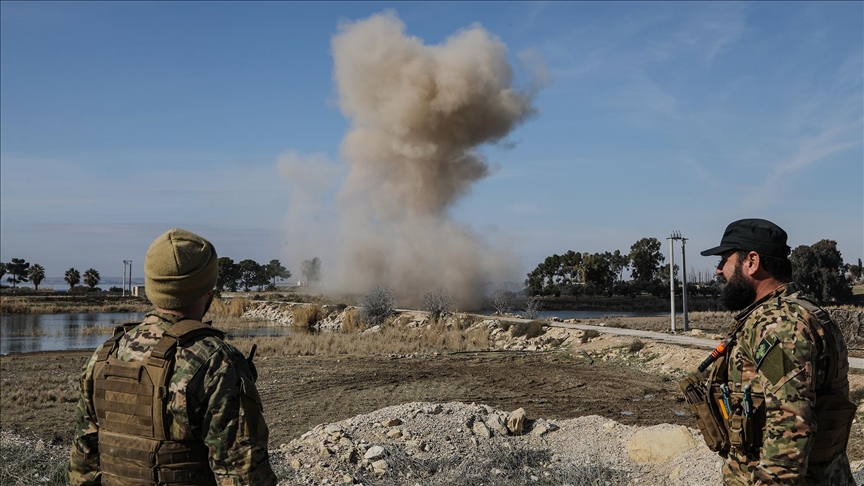 Suriye’de YPG işgalinden kurtarılan Süleyman Şah Türbesi alanında mayın ve