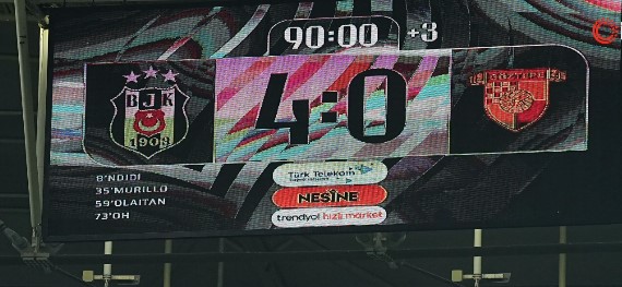 Trendyol Süper Lig’in 23. haftasında Beşiktaş, sahasında konuk ettiği Göztepe’yi