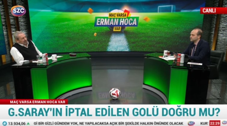 Eski hakem ve yorumcu Erman Toroğlu, Konyaspor ile Galatasaray arasında