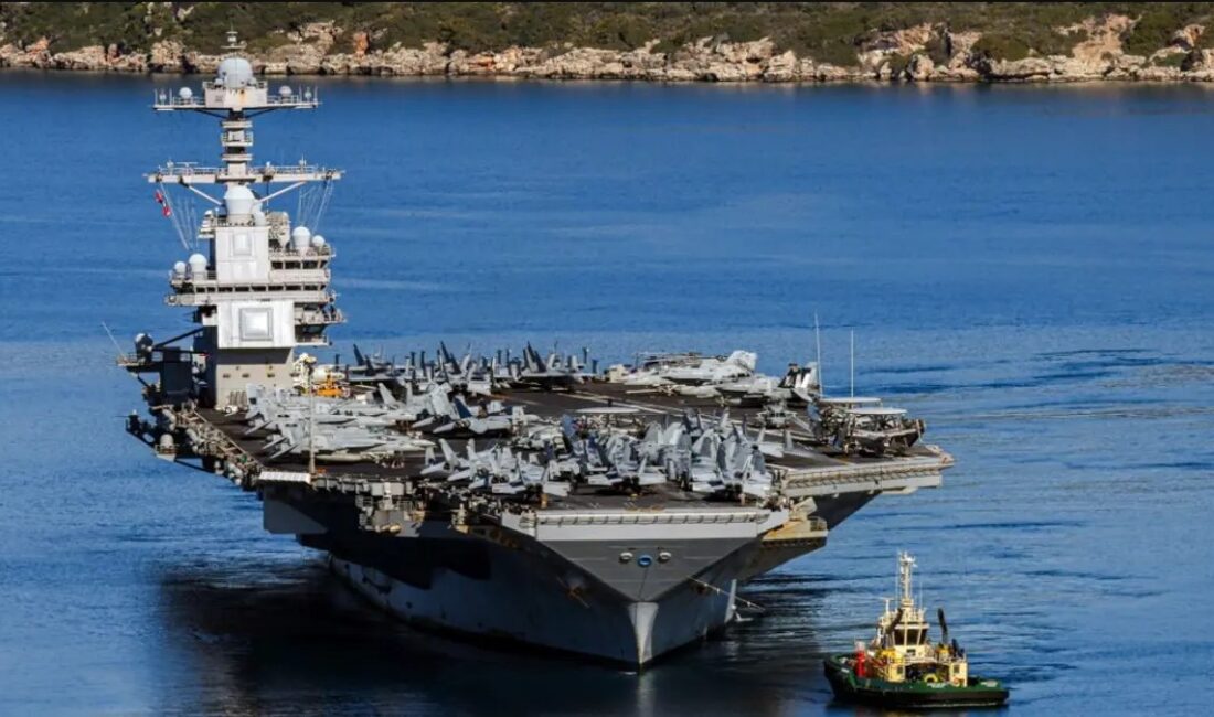ABD donanmasına ait dünyanın en büyük uçak gemisi USS Gerald