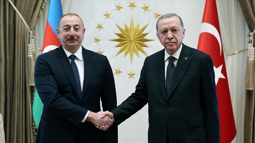 Cumhurbaşkanı Recep Tayyip Erdoğan ile Azerbaycan Cumhurbaşkanı İlham Aliyev telefon