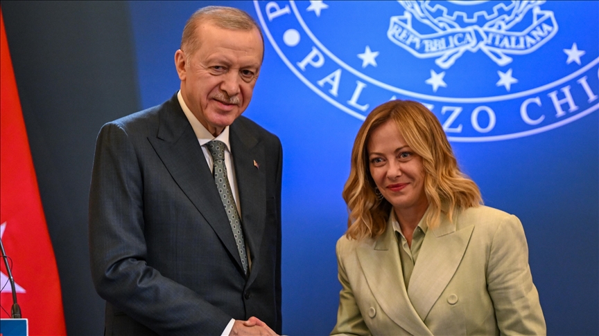 Cumhurbaşkanı Recep Tayyip Erdoğan, İtalya Başbakanı Giorgia Meloni ile telefon