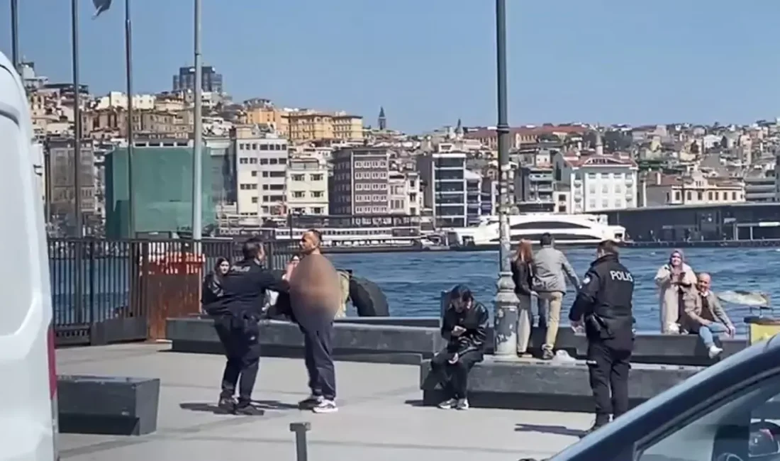 Sirkeci Vapur İskelesi önünde meydana gelen olayda, kimliği henüz belirlenemeyen