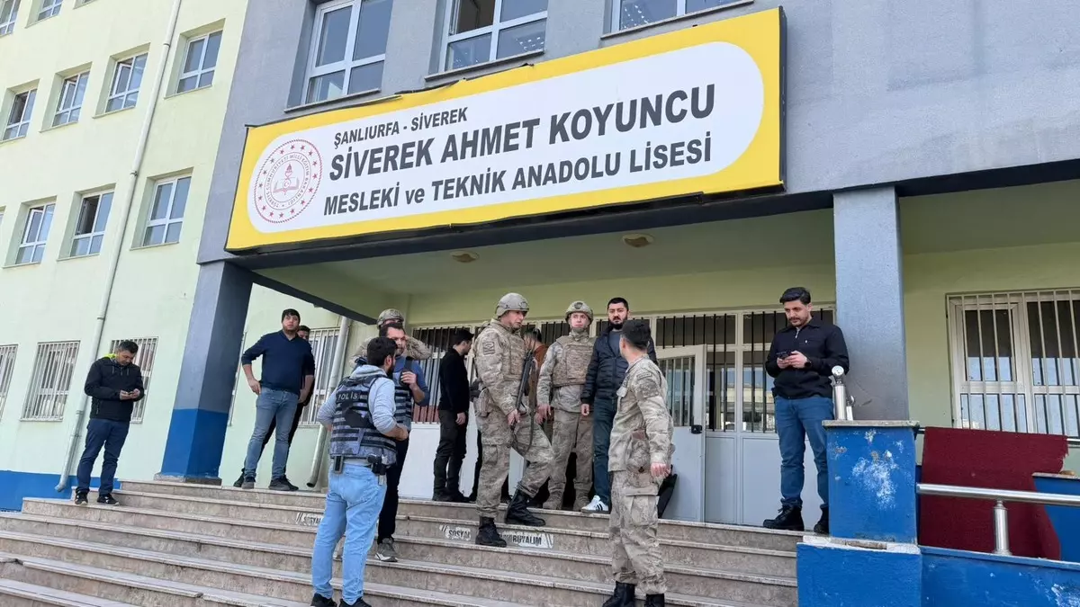 Şanlıurfa’nın Siverek ilçesindeki Ahmet Koyuncu Mesleki ve Teknik Anadolu Lisesi’ne
