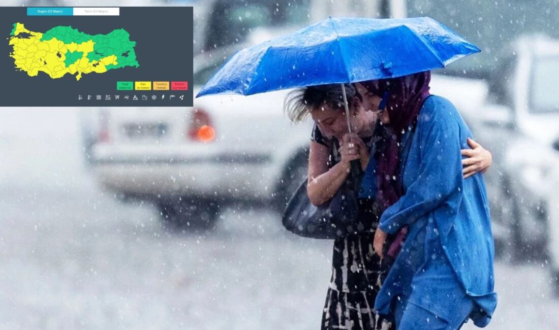 Meteoroloji Genel Müdürlüğü İstanbul, Ankara ve İzmir'in de içinde olduğu