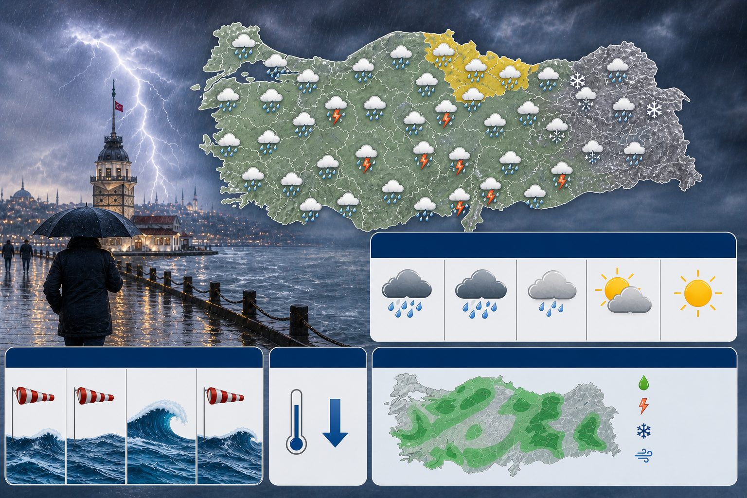 Meteoroloji Genel Müdürlüğü (MGM), 1 Mayıs 2026 Cuma günü yayımladığı