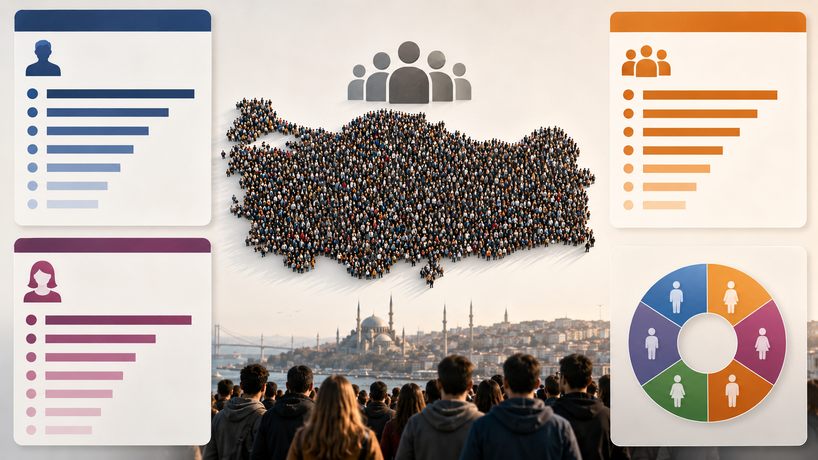Türkiye'nin nüfus yapısına dair en güncel veriler açıklandı. Adrese Dayalı