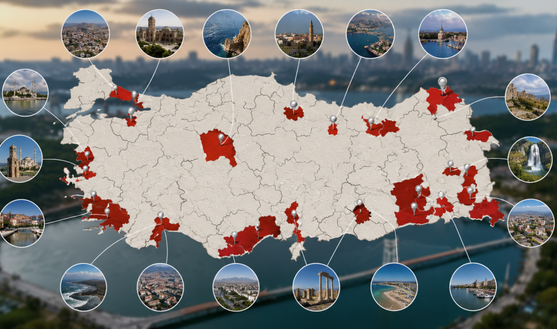Türkiye'nin idari yapısında geçmişten günümüze küçük birer ilçeyken il statüsüne