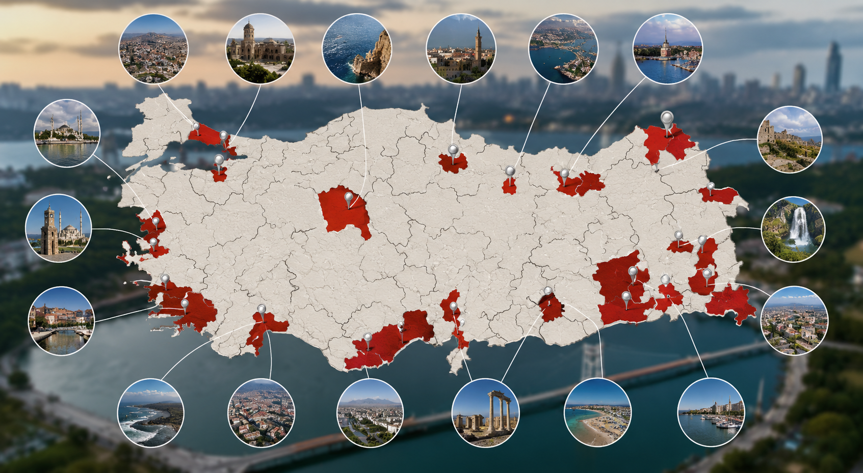 Türkiye'nin idari yapısında geçmişten günümüze küçük birer ilçeyken il statüsüne