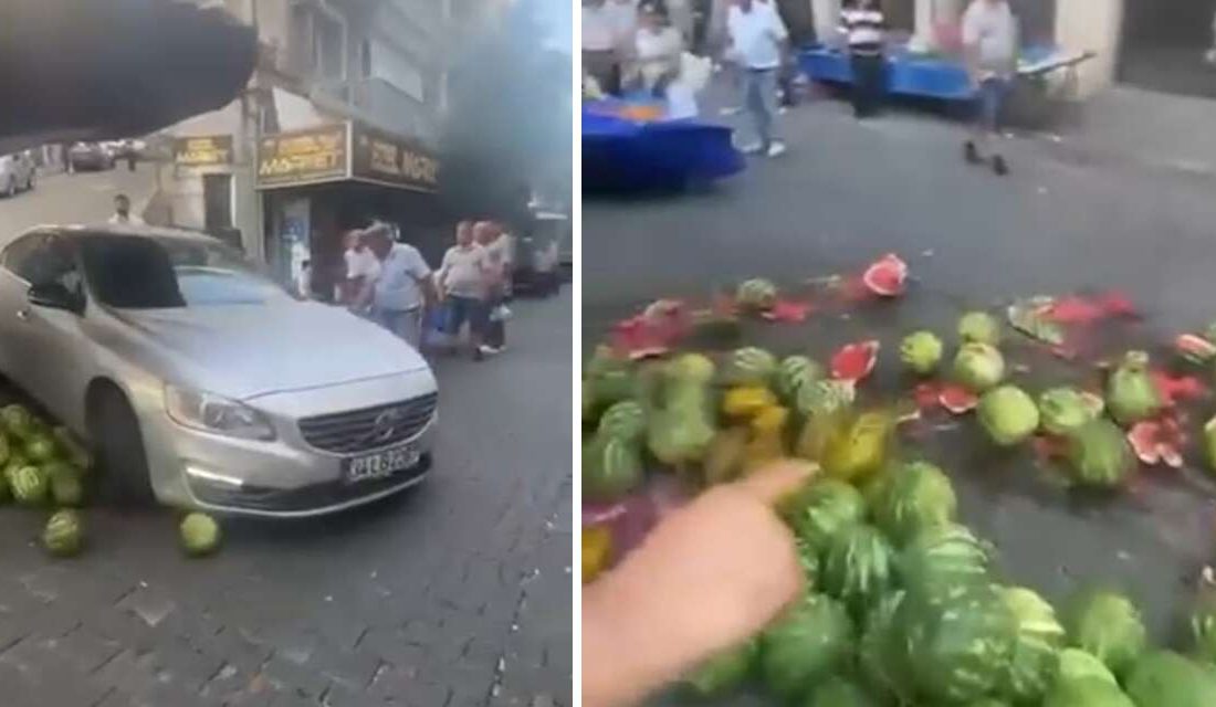 Alkollü kadın sürücü pazarı birbirine kattı... Geri manevra yapmak yerine