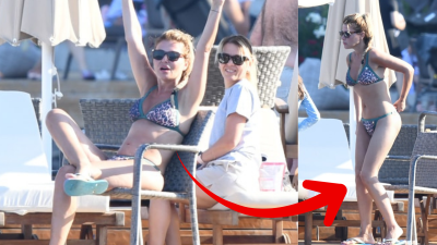 Yaz tatilini Bodrum Gündoğan'da geçiren ünlü şarkıcı Gülben Ergen'in leopar