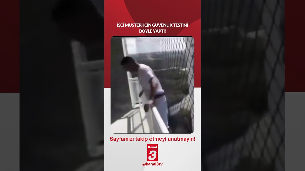 İşçi müşteri için güvenlik testini böyle yaptı! 📶https://kanal3.com.tr/ Sosyal Medya