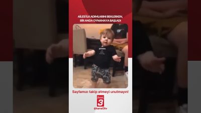 Ailesi ilk adımlarını beklerken, bir anda oynamaya başladı… 📶https://kanal3.com.tr/ Sosyal