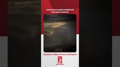 Sadece pilotlarının görebildiği muhteşem manzara… 📶https://kanal3.com.tr/ Sosyal Medya Hesaplarımızı Takip