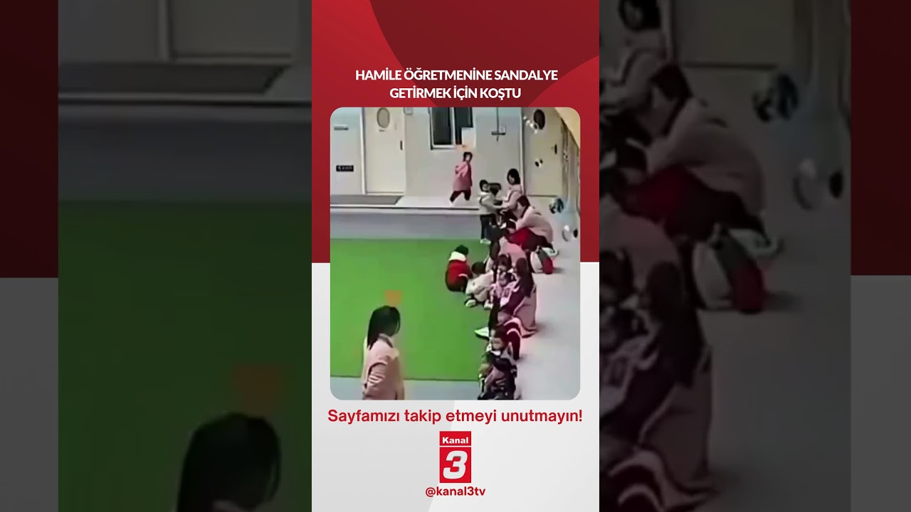 Hamile öğretmenine sandalye getirmek için koştu… 📶https://kanal3.com.tr/ Sosyal Medya Hesaplarımızı