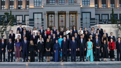 Cumhurbaşkanı Recep Tayyip Erdoğan ve eşi Emine Erdoğan, 36. NATO