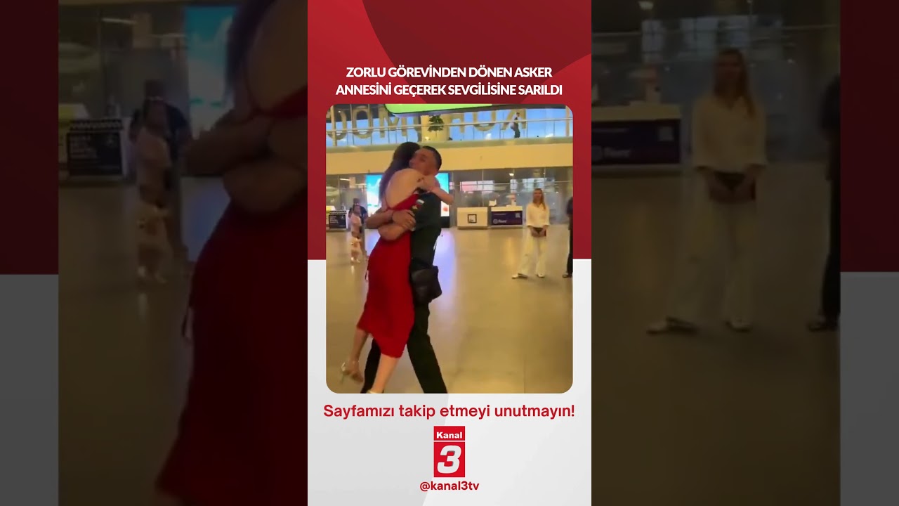 Zorlu görevinden dönen bir askerin karşılama esnasında annesini es geçerek