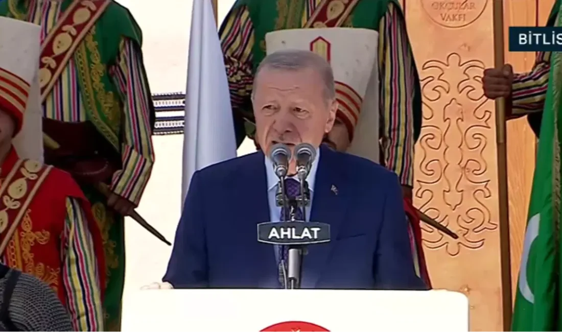 Cumhurbaşkanı Erdoğan, Malazgirt Zaferi'nin 955. yıl dönümü kapsamında Ahlat'ta önemli