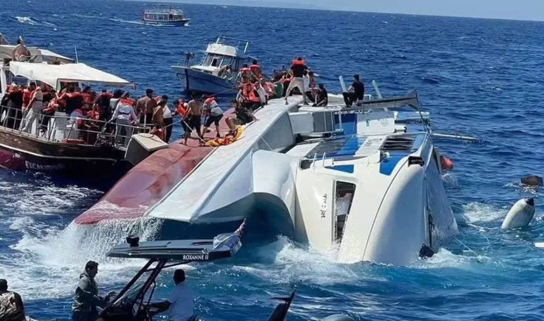 Kuzey Kıbrıs'ın Girne kenti açıklarında 259'u yolcu, 8'i mürettebat 267