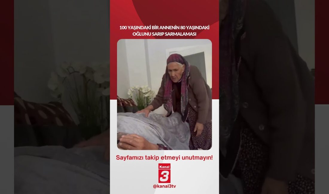 100 yaşındaki bir annenin 80 yaşındaki oğlunu sarıp sarmalaması… 📶https://kanal3.com.tr/