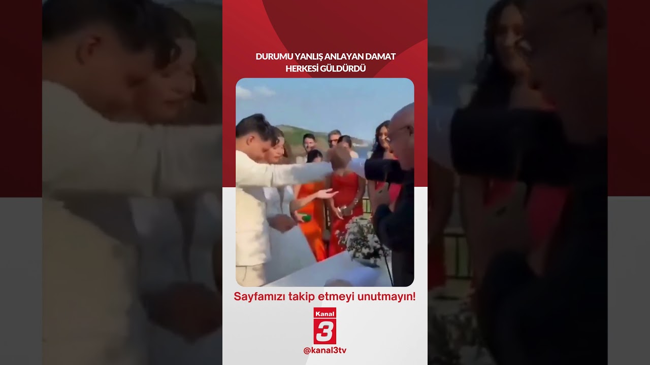 Durumu yanlış anlayan damat herkesi güldürdü… 📶https://kanal3.com.tr/ Sosyal Medya Hesaplarımızı