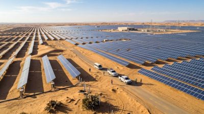 Çin'in Gobi Çölü'ne kurduğu devasa güneş enerjisi santralleri, elektrik üretmenin