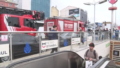 İstanbul’da M5 Üsküdar-Sultanbeyli Metro Hattı’nın Ihlamurkuyu İstasyonu’nda kablolarda meydana gelen
