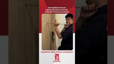 Kanal 3Cum, Ekim 2, 2026 2:00pmURL:Embed:Kartı içeride unutulan elektronik kapıyı