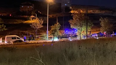 Ankara’nın Pursaklar ilçesinde polis ekiplerinin uygulama noktasında durdurduğu araçtan açılan