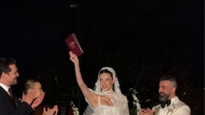 Fransa'nın başkenti Paris'te kıydıkları nikahla hayatlarını birleştiren ünlü oyuncu Itır