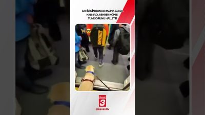 Sahibinin konuşmasına gerek kalmadı; rehber köpek tüm sorunu halletti… 📶https://kanal3.com.tr/