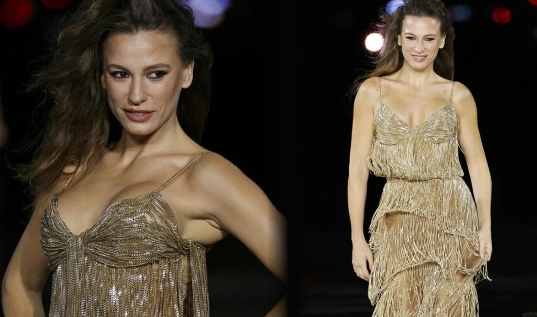 Paris Moda Haftası kapsamında dünya yıldızlarıyla aynı podyumu paylaşan ünlü