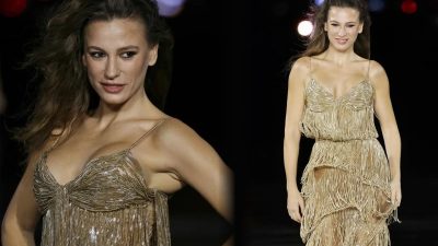 Paris Moda Haftası kapsamında dünya yıldızlarıyla aynı podyumu paylaşan ünlü