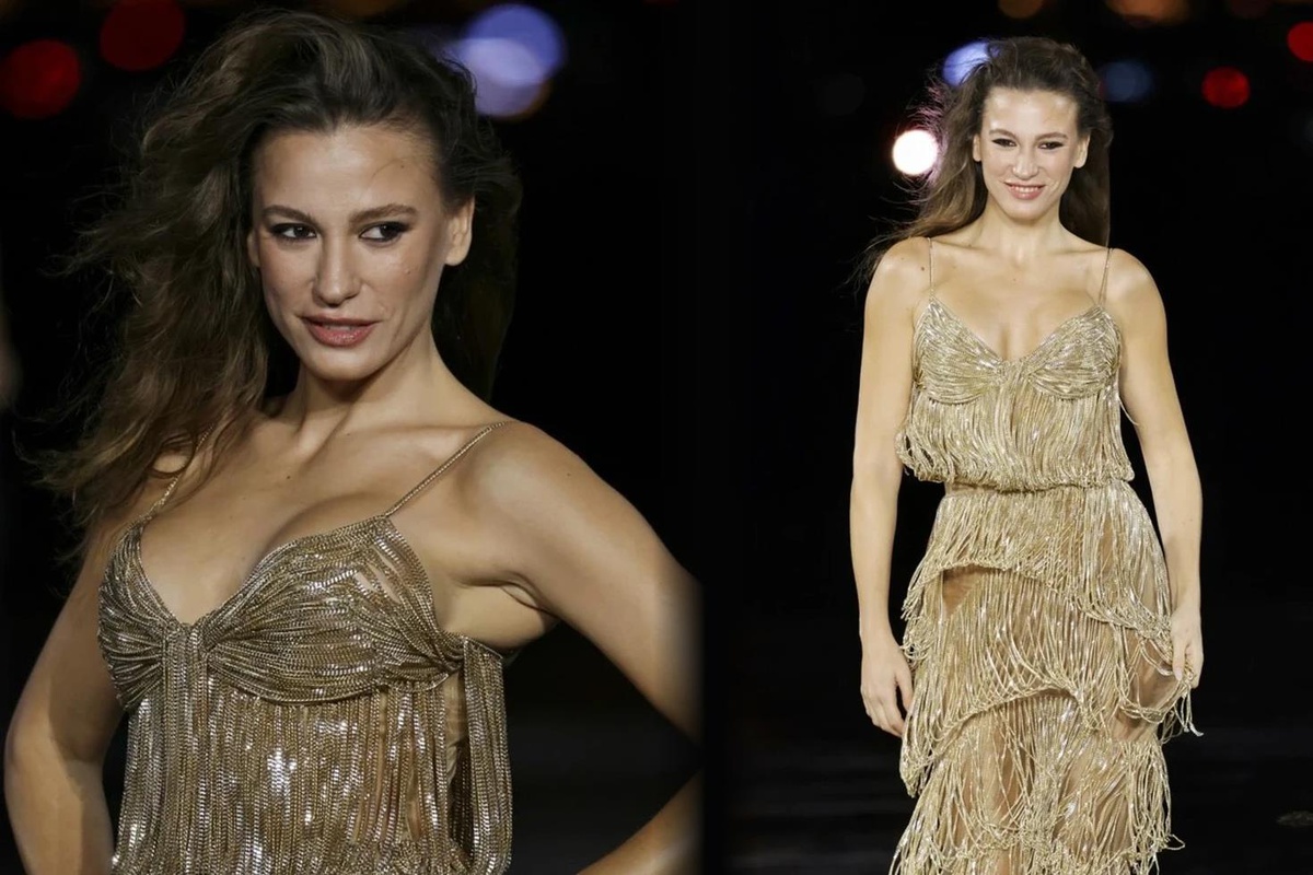 Paris Moda Haftası kapsamında dünya yıldızlarıyla aynı podyumu paylaşan ünlü