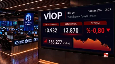 Borsa İstanbul Vadeli İşlem ve Opsiyon Piyasası’nda (VİOP) ekim vadeli